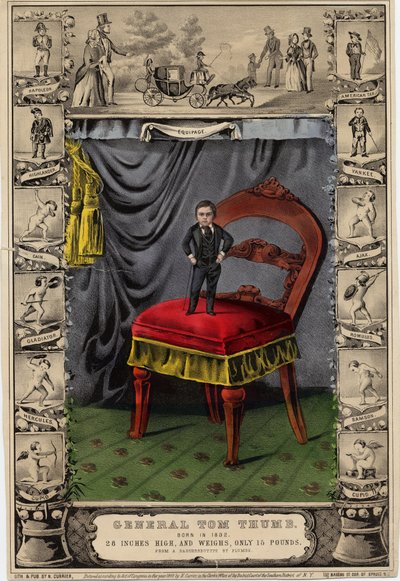 General Tom Thumb, from a daguerrotype by Plumbe by Nathaniel Currier